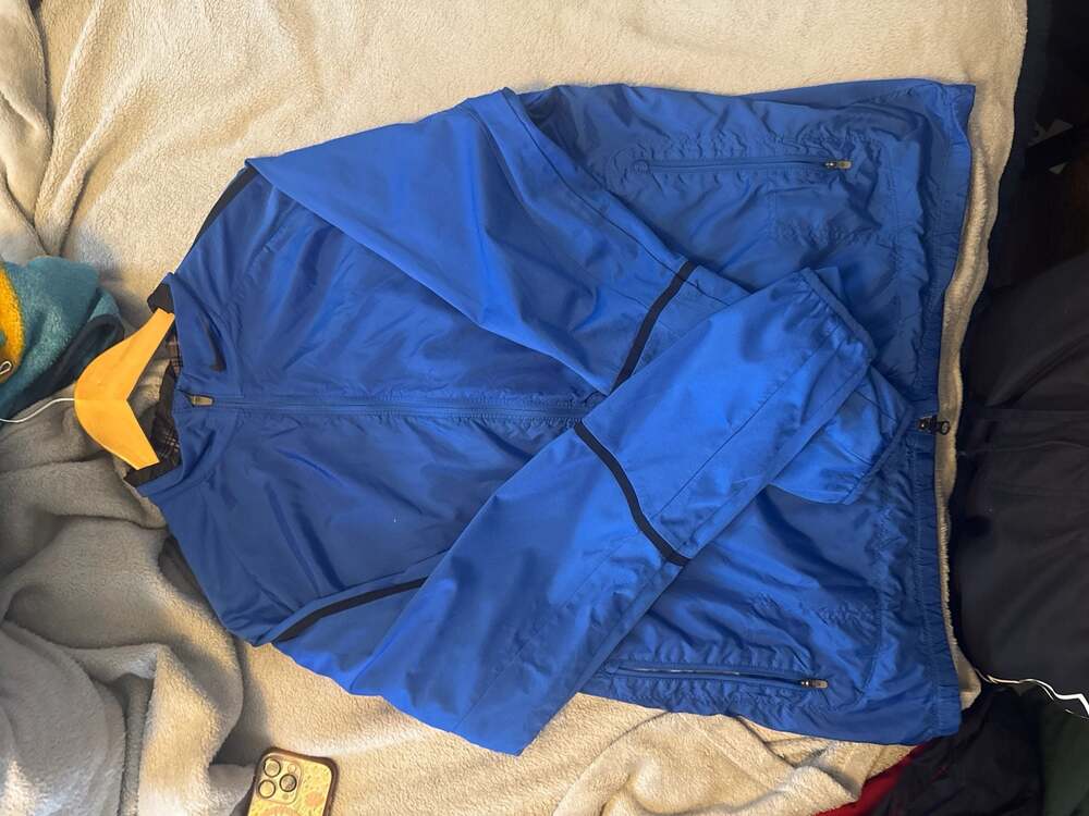Nike Golf Men's Blue Lightweight Full Zip Windbreaker Jacket